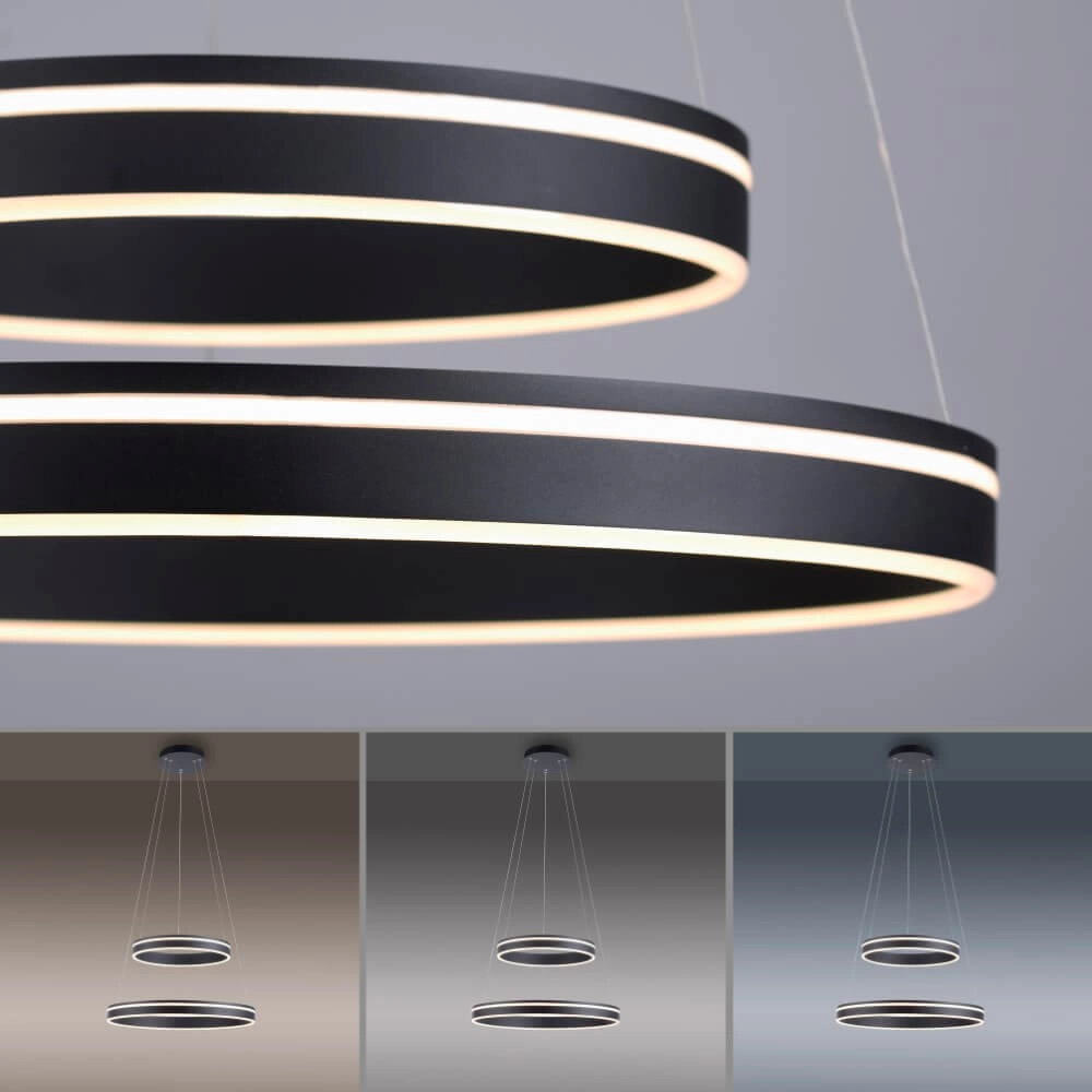 Hanglamp Q-Vito Ø 59cm antraciet Paul Neuhaus 4012248367445