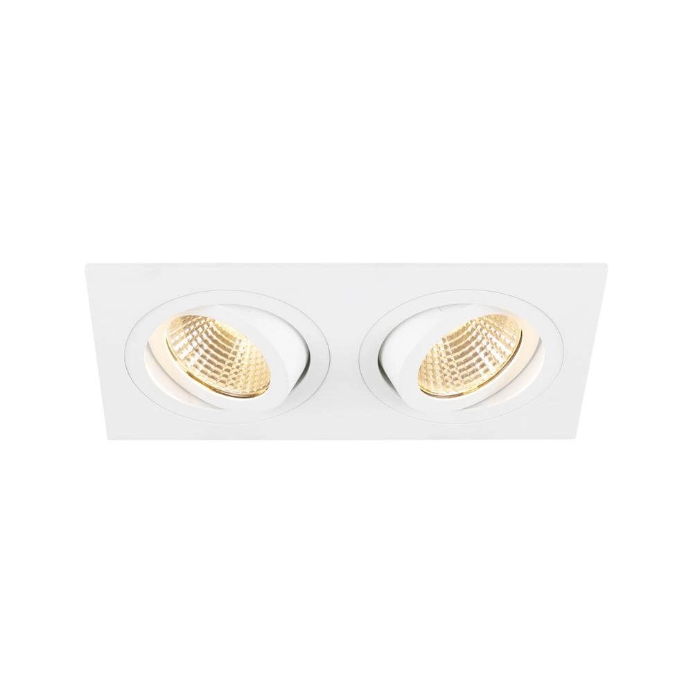 Witte inbouwspot New Tria 155 2x Led 2700K Witte inbouwspot New Tria 155 2x Led 2700K
