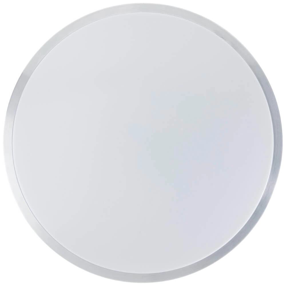 Nikkel plafondlamp Livius met wit Ø 48,5cm Brilliant 4004353426483