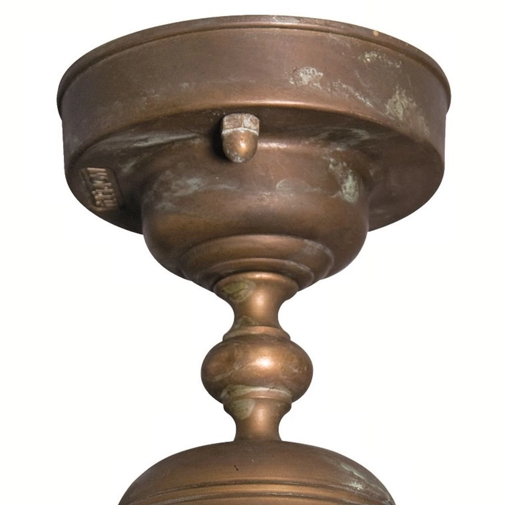 Plafond stallamp Maritime landelijk 22cm koperbruin Franssen 8021035005718