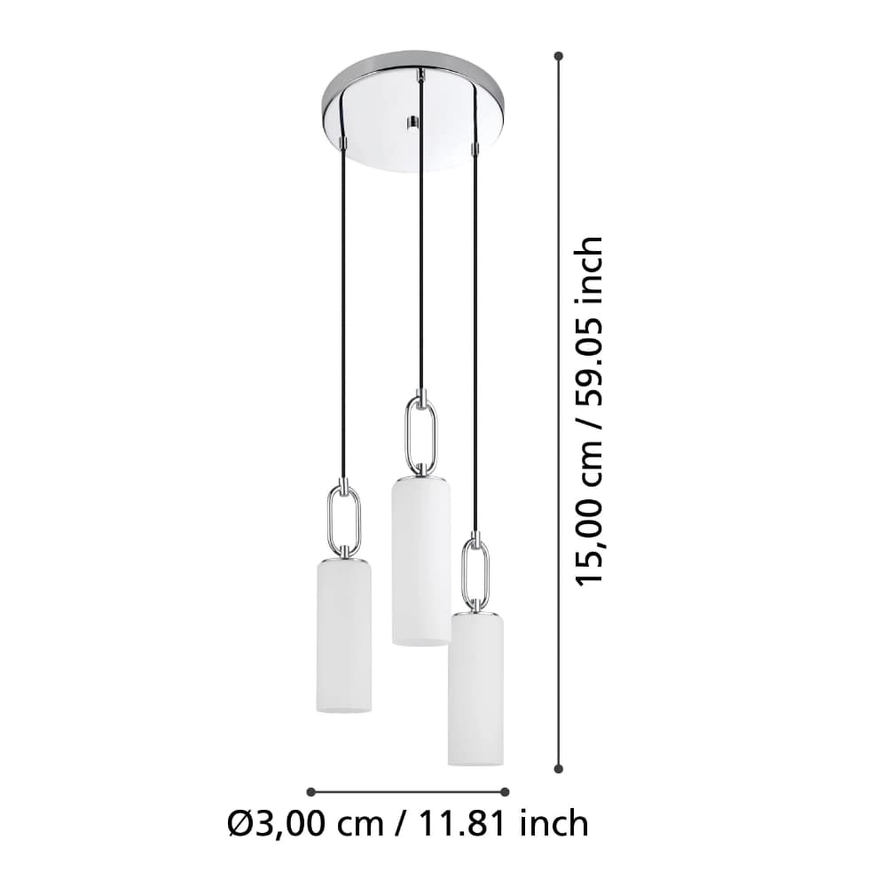 Moderne hanglamp Majana 3-lichts - glas Stars of Light 9008606235803