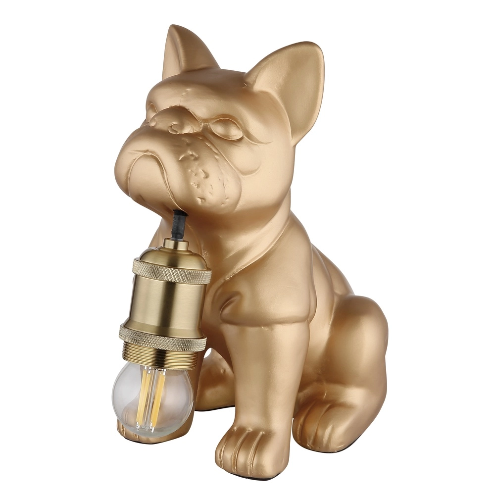 Tafellampje Dogo hond goud Globo 9007371566327