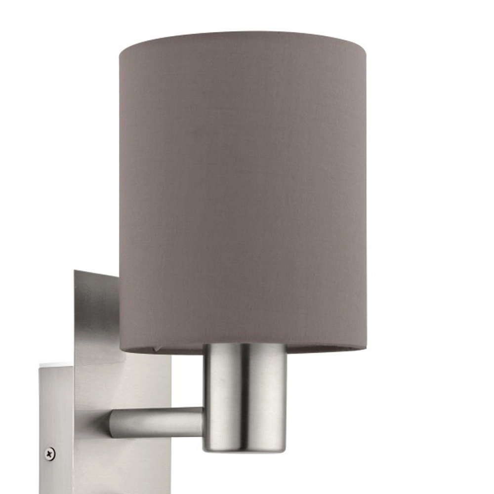 Wandlamp Pasteri bruine kap met leeslampje Eglo 9002759964818