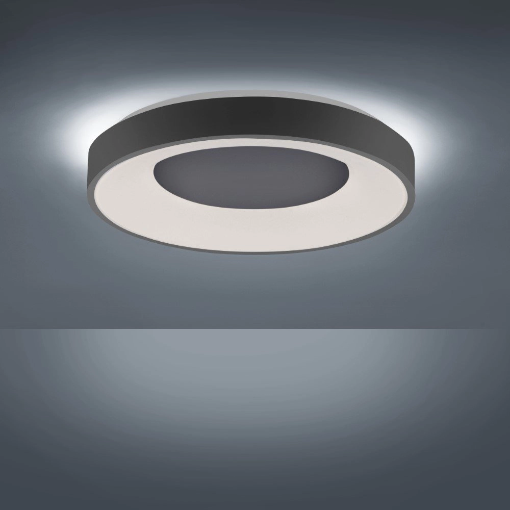 Led plafondlamp Anika Ø 70cm zwart Just Light 4043689973384