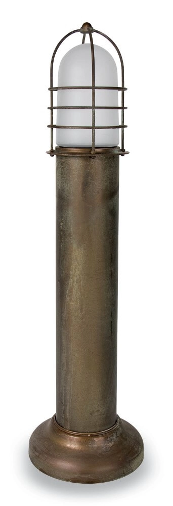 Staande lamp Torcia M - wit glas