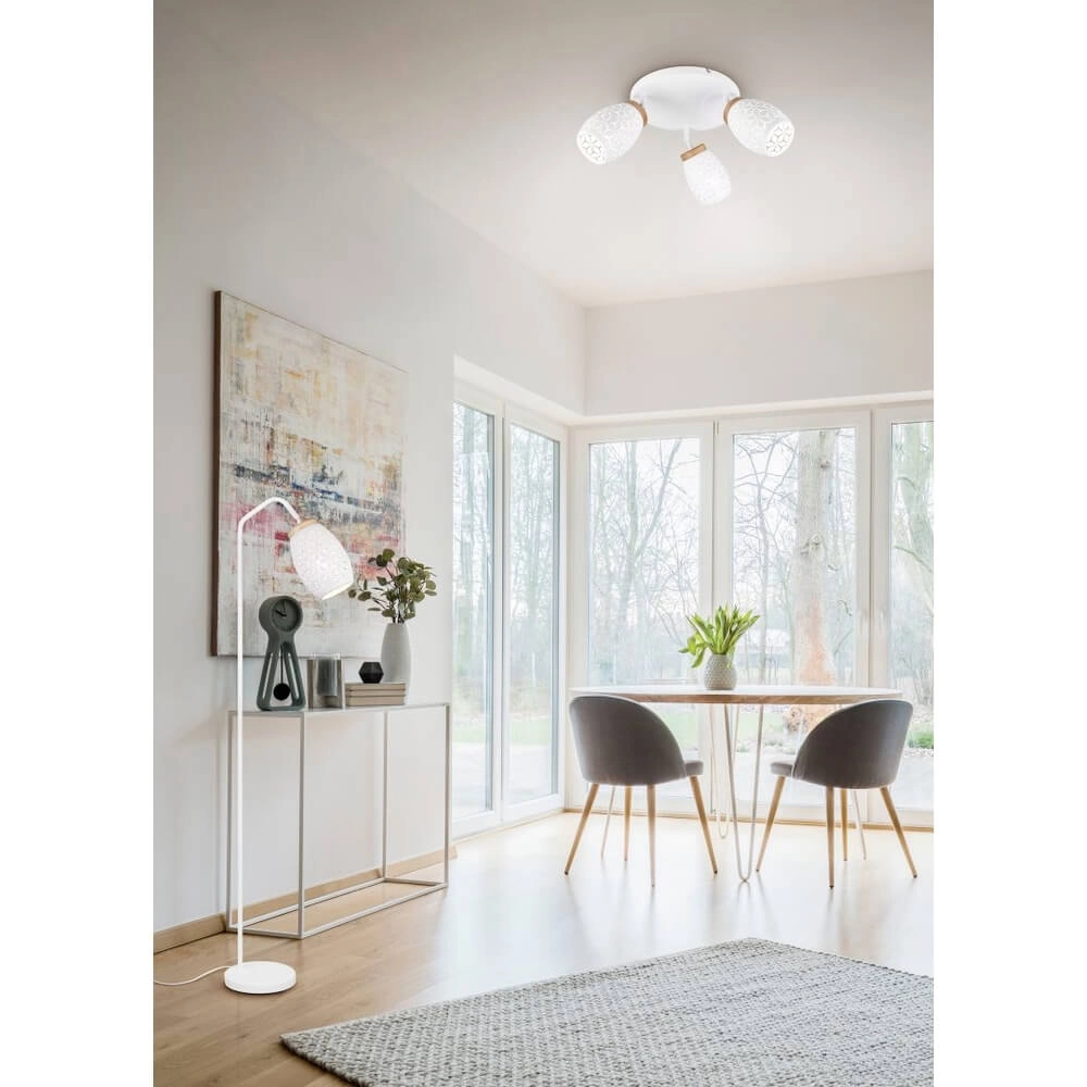 3-lichts opbouwspot Bidar wit Trio 4017807633405