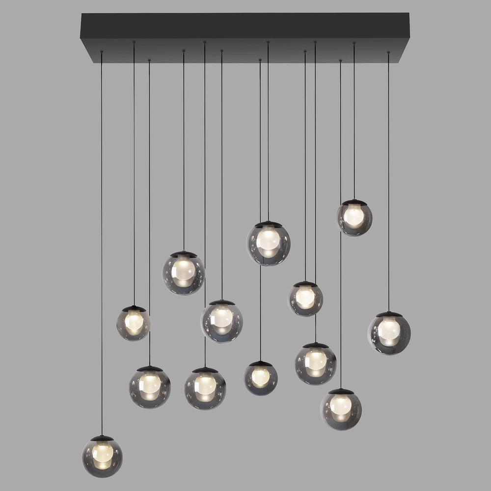 13-lichts hanglamp Pure Popup mystic grey