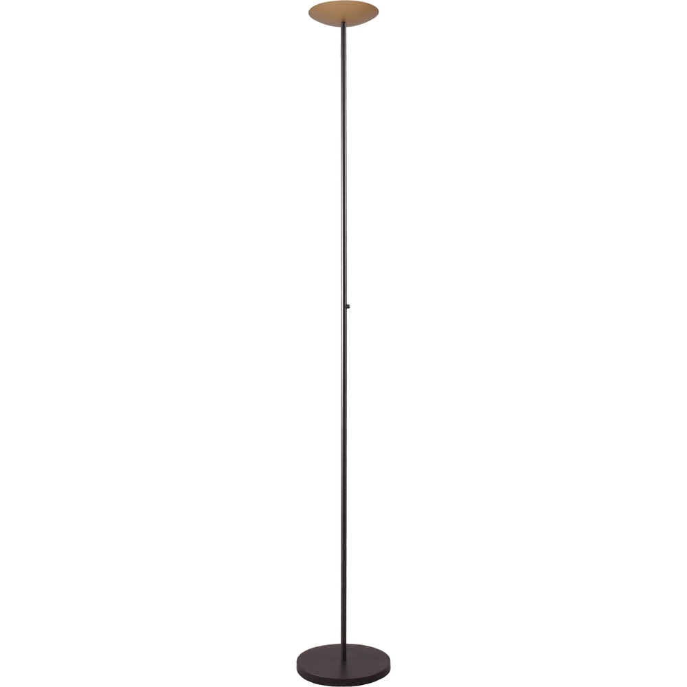 Design vloerlamp Scala zwart met goud Ø 20cm