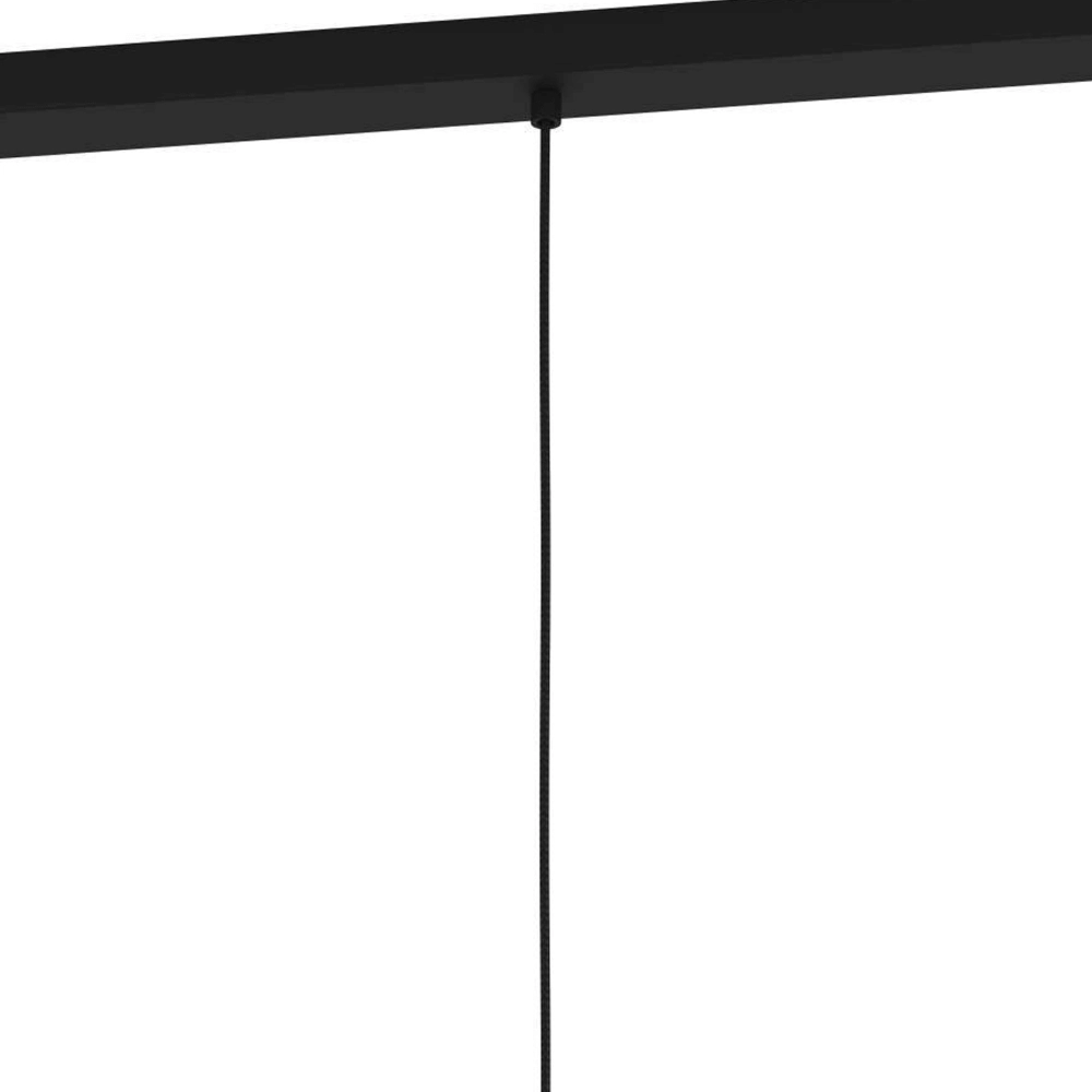 Eettafellamp Pinto Textil 1 zwart met glas Eglo 9008606235698