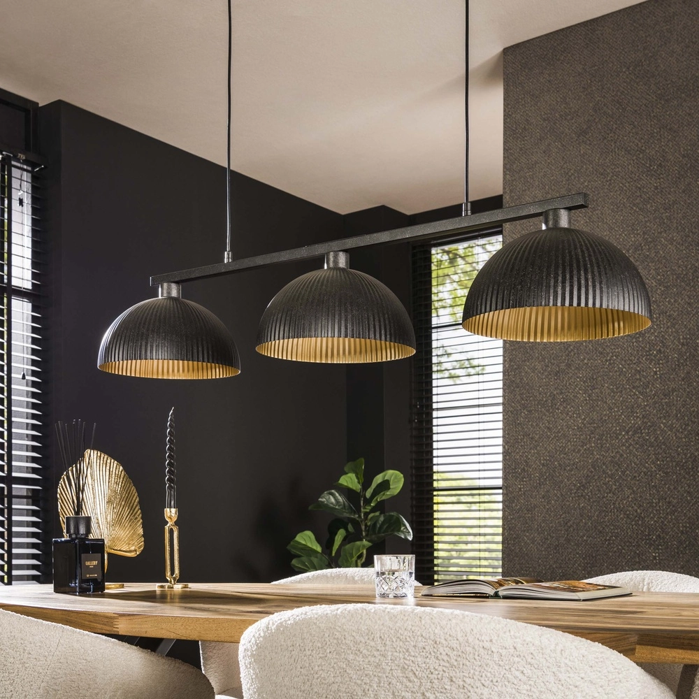 Industriële hanglamp Ripple 3L - Ø 30cm Lyora 8716803512344