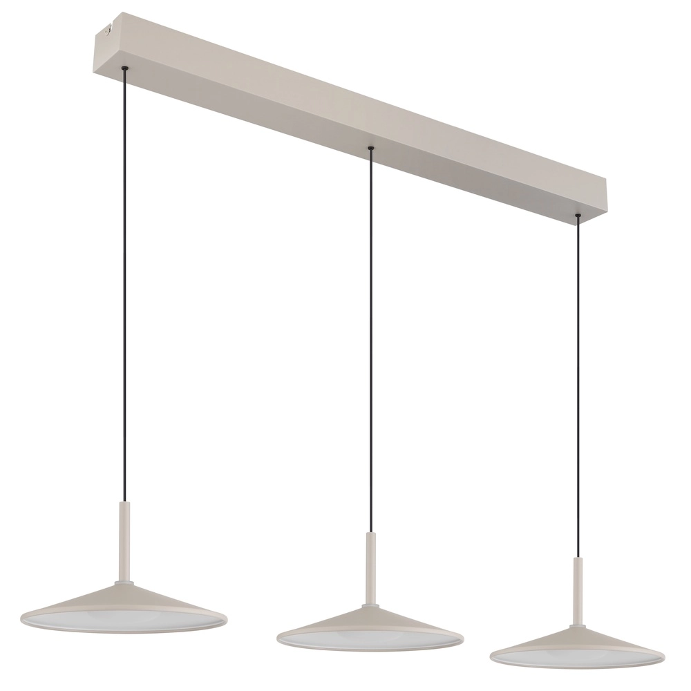 3-lichts hanglamp Lampone design zand bruin Globo 9007371572366