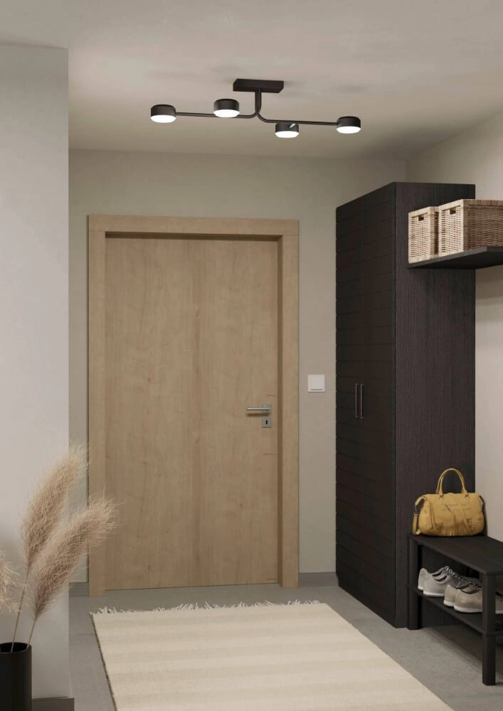 Led plafondlamp Clavellina zwart Eglo 9008606241088