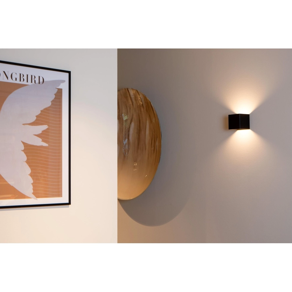 Oplaadbare wandlamp Vertigo magnetisch zwart Lucide 5411212272386