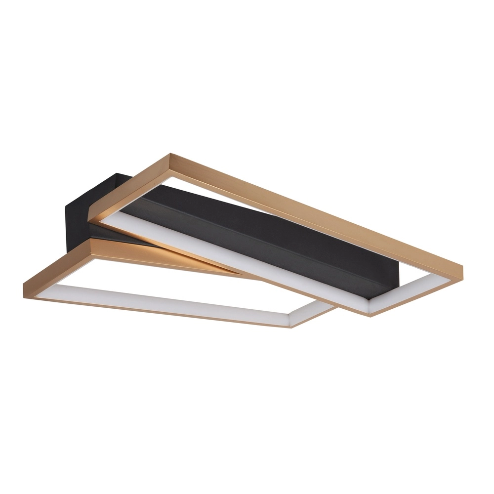 Design plafondlamp Helios zwart met goud