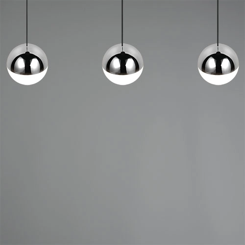 3-lichts hanglamp Senta chroom Trio 4017807685831