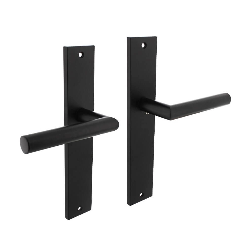 Deurklink Bastian blind zwart