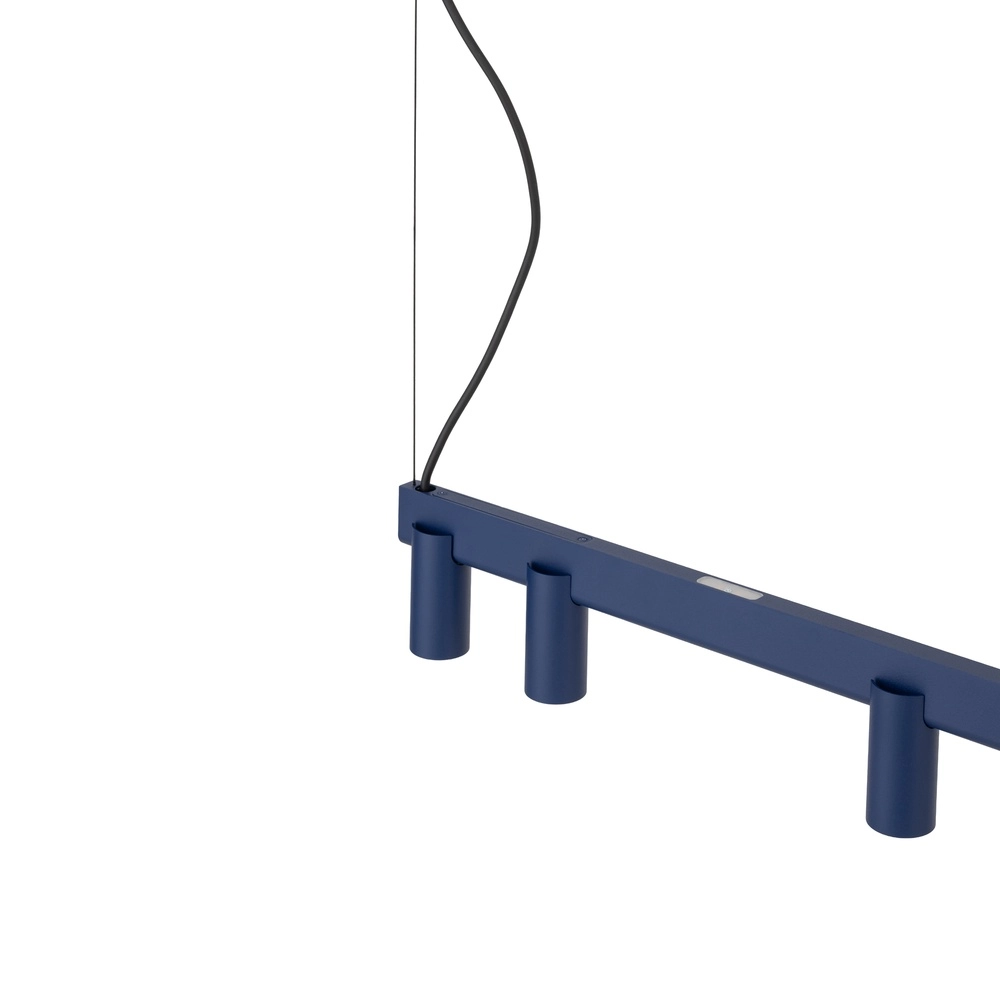 Design hanglamp Fourty 8-lichts marine blauw Lyora 5903139122900