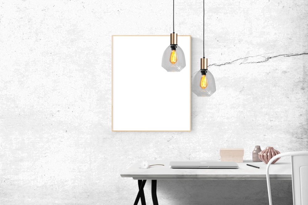 Hanglamp goud Porto met Nicolette clear glas - Ø 20cm Masterlight 8718121269245