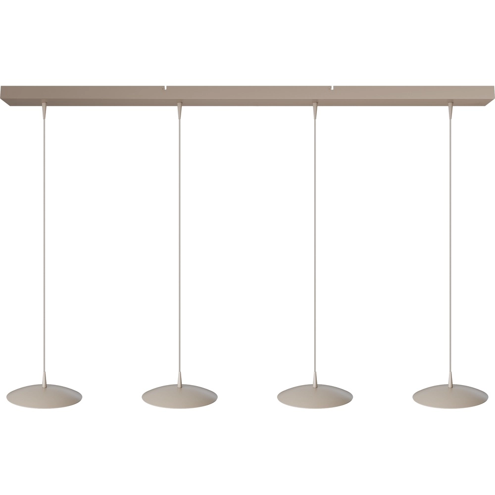 4-lichts hanglamp Scala 130cm beige terra Ø 20cm