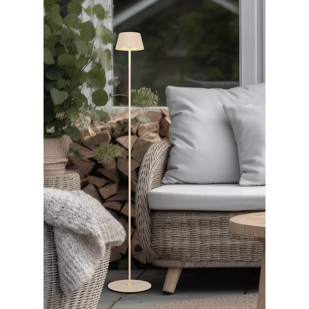 Oplaadbare vloerlamp Suarez zandkleurig Trio 4017807643220