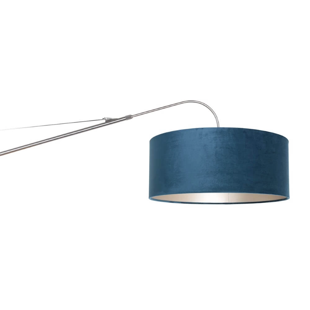 Verstelbare muurlamp Elegant Classy RVS met blauw Steinhauer 8712746147315