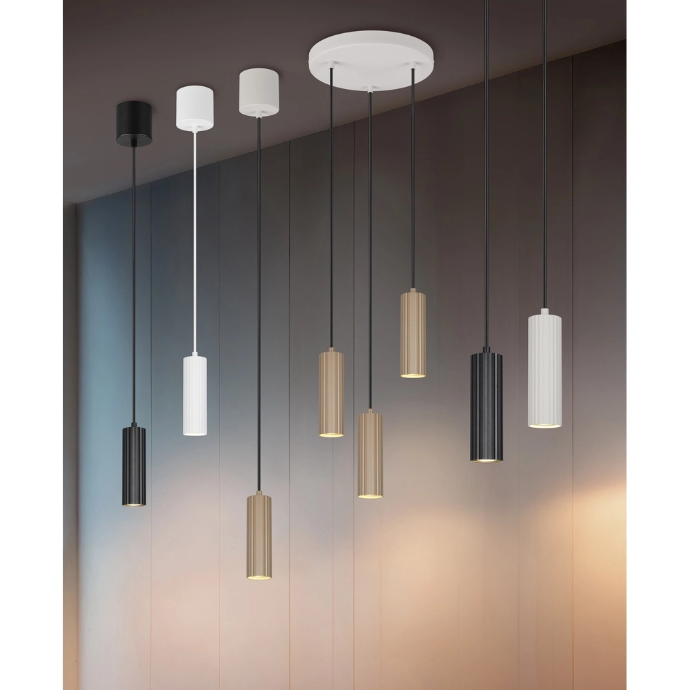 Design hanglamp Soka Ø 9cm zwart Trio 4017807658477