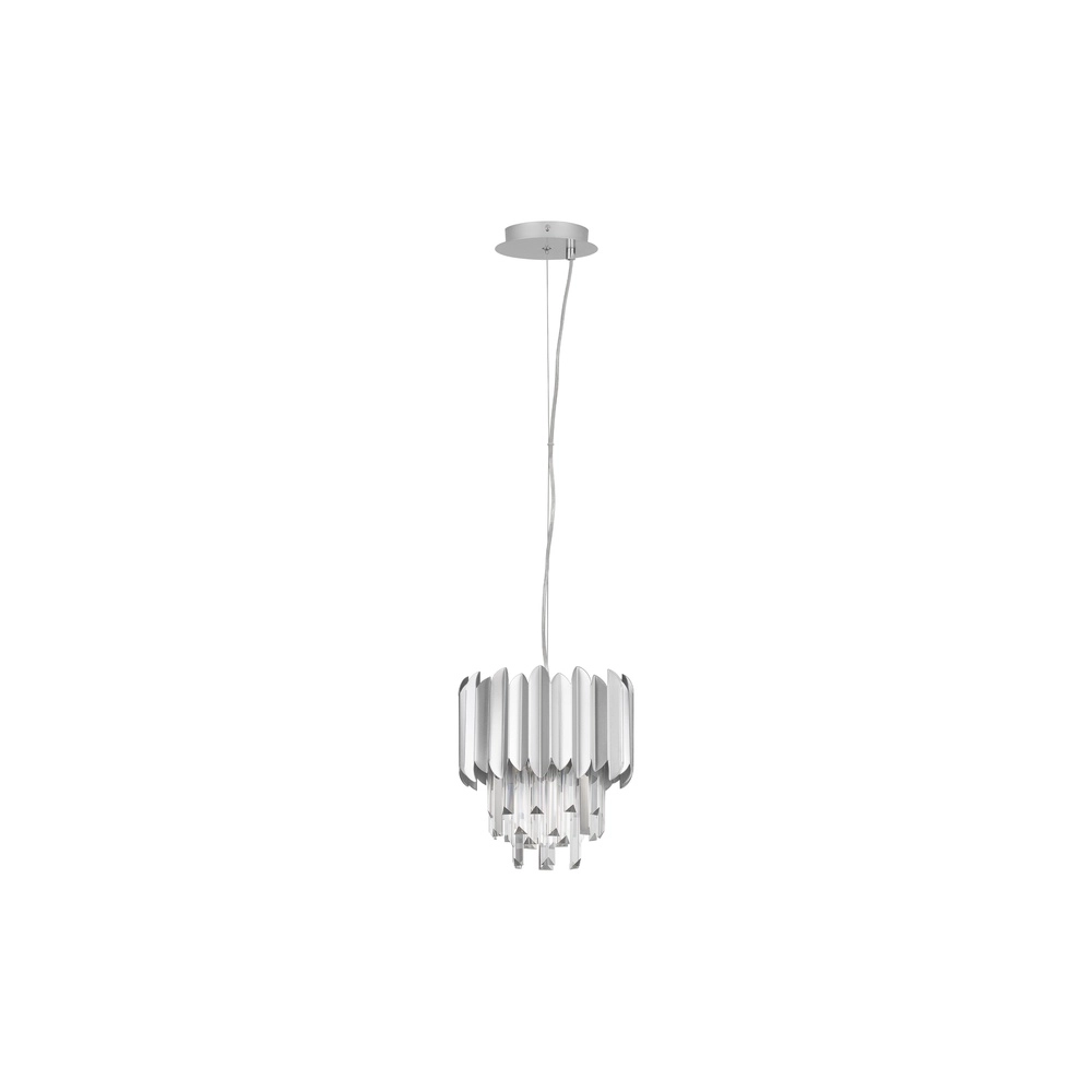 Hanglamp Magnolia chroom en kristal Ø 25cm Lyora 5212017434913