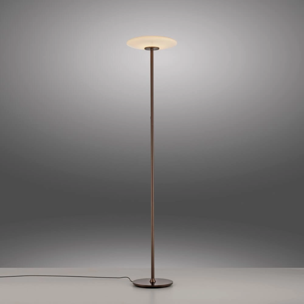 Design vloerlamp Pure Vitrum bruin Paul Neuhaus 4012248382714