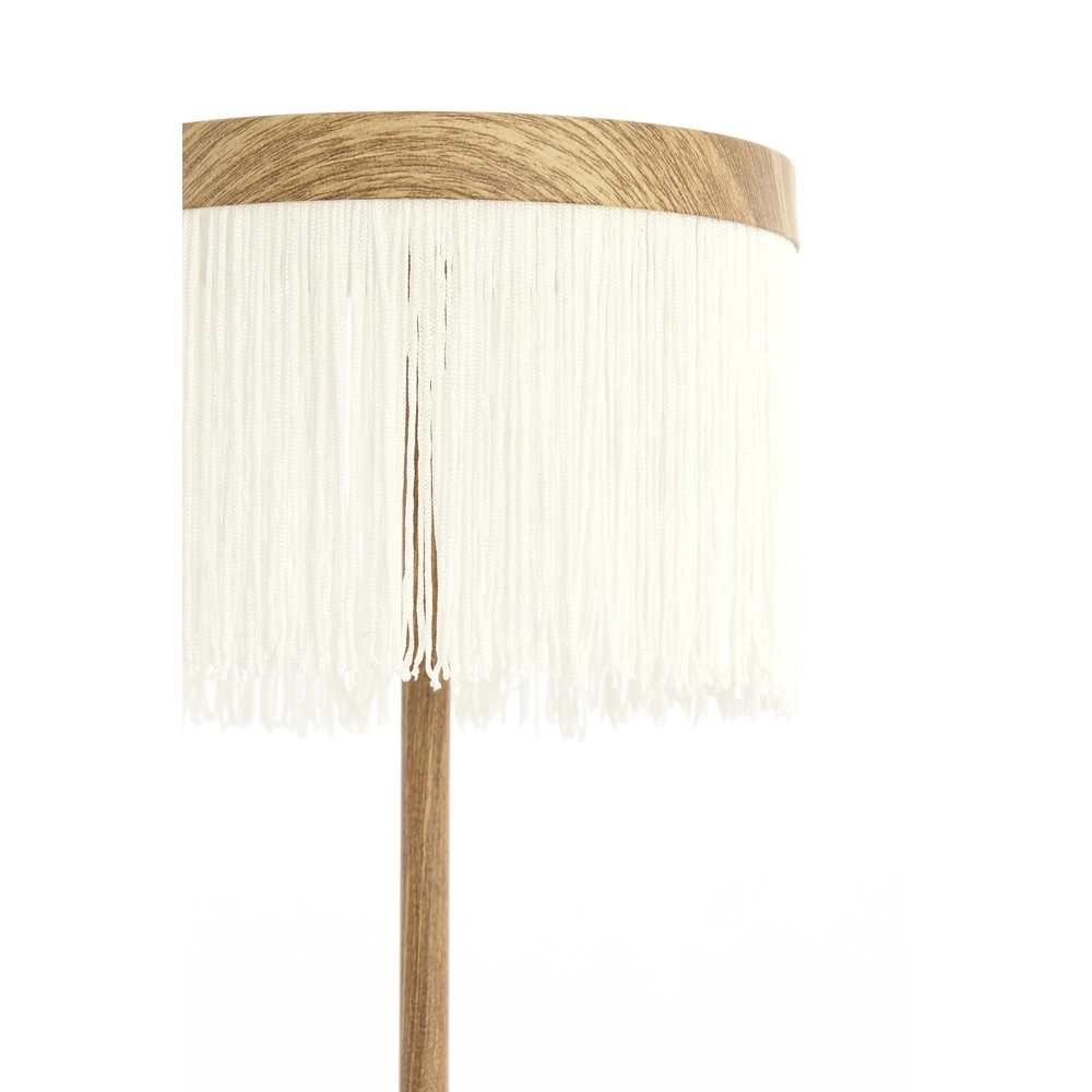 Oplaadbare schemerlamp Diny houtlook met wit Light & Living 8717807816360