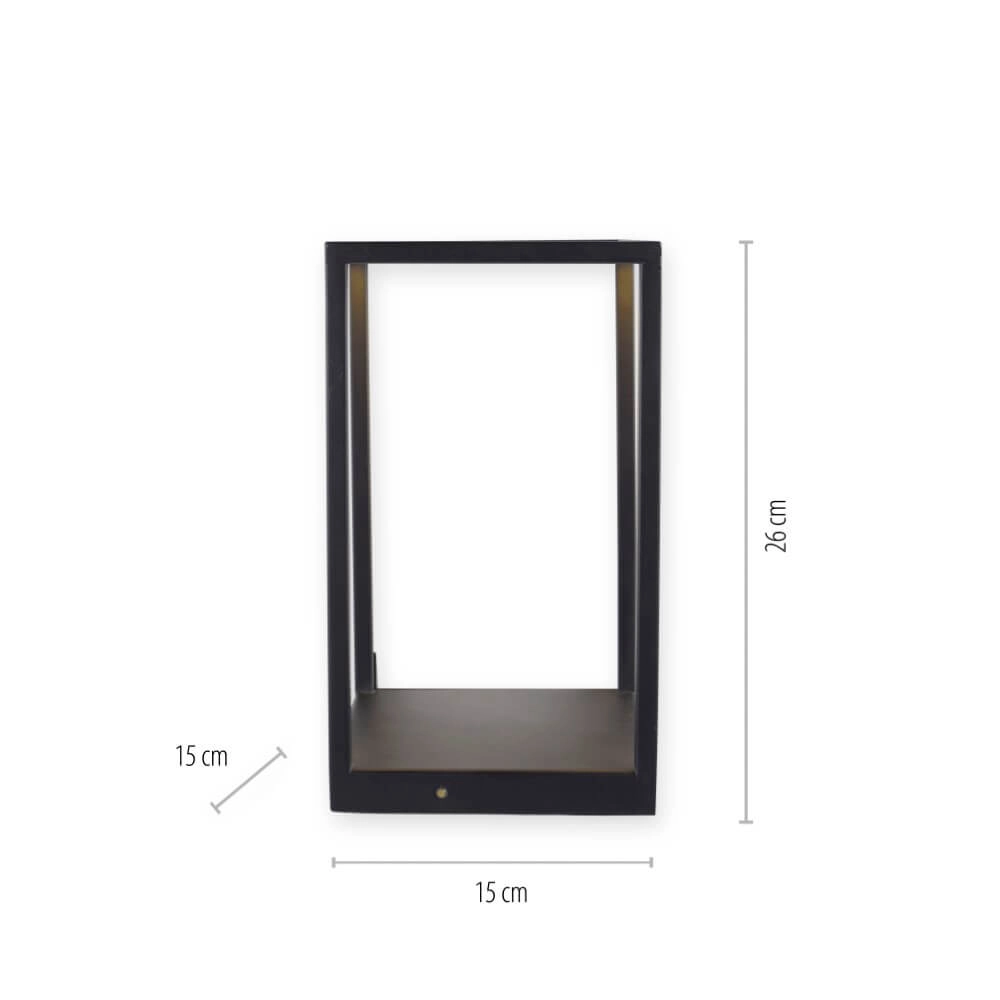 Strakke tafellamp Contura zwart Paul Neuhaus 4012248359419