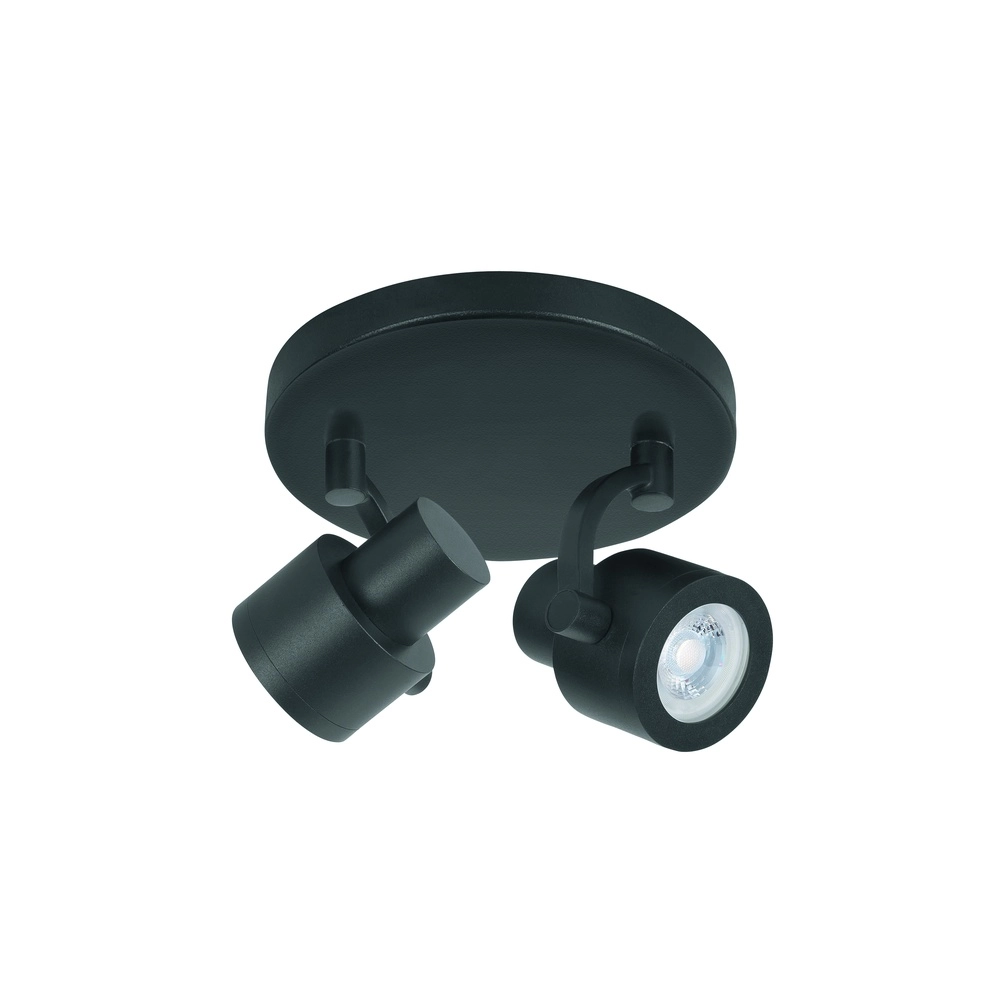 Spot Alto zwart 2-lichts rond Spot Alto zwart 2-lichts rond
