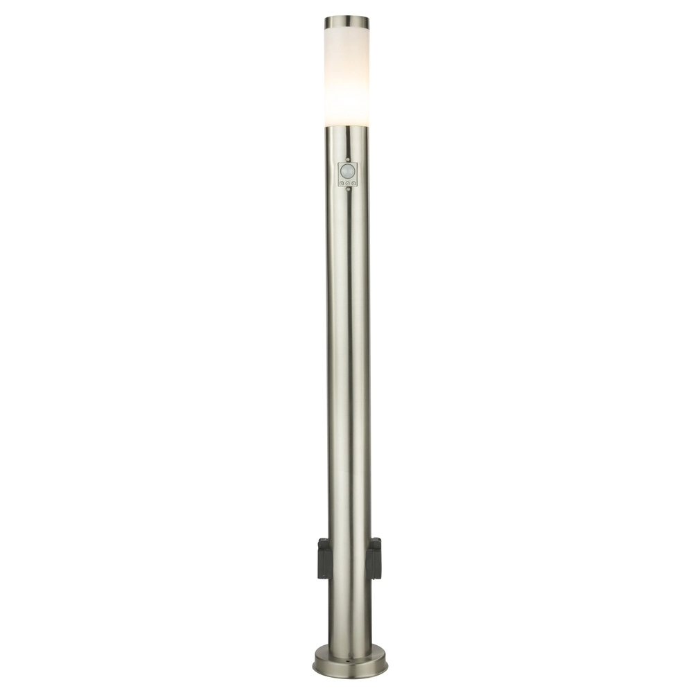 Padverlichting Boston I RVS met stopcontact Globo 9007371341030