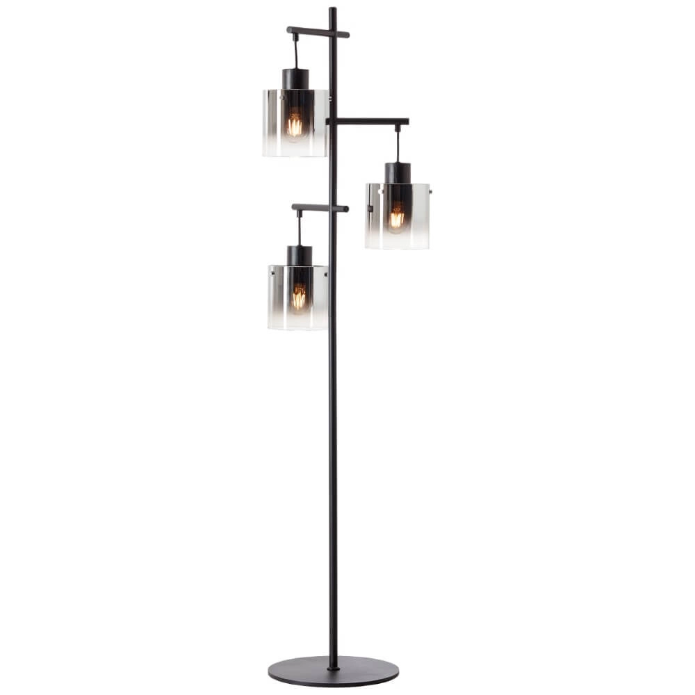 Zwarte vloerlamp Simonis 3-lichts Zwarte vloerlamp Simonis 3-lichts
