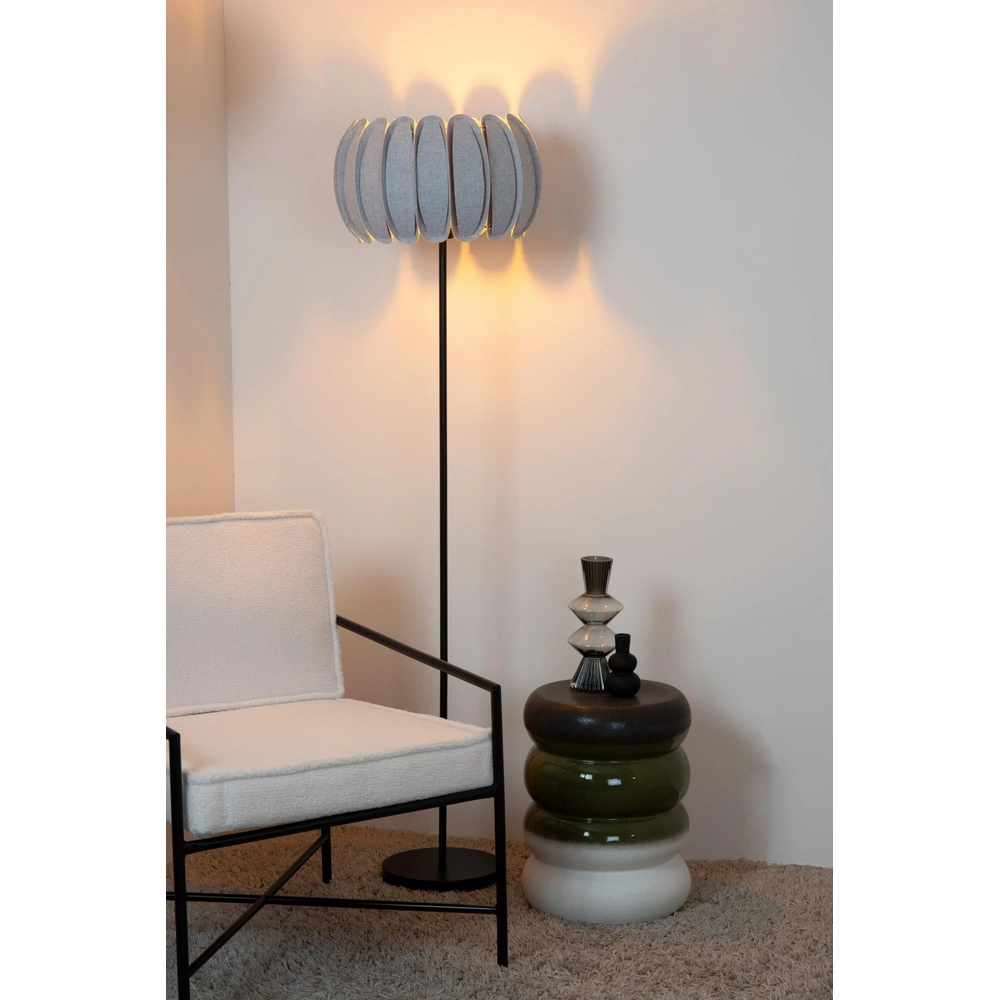 Vloerlamp Spencer grijs Lucide 5411212343758