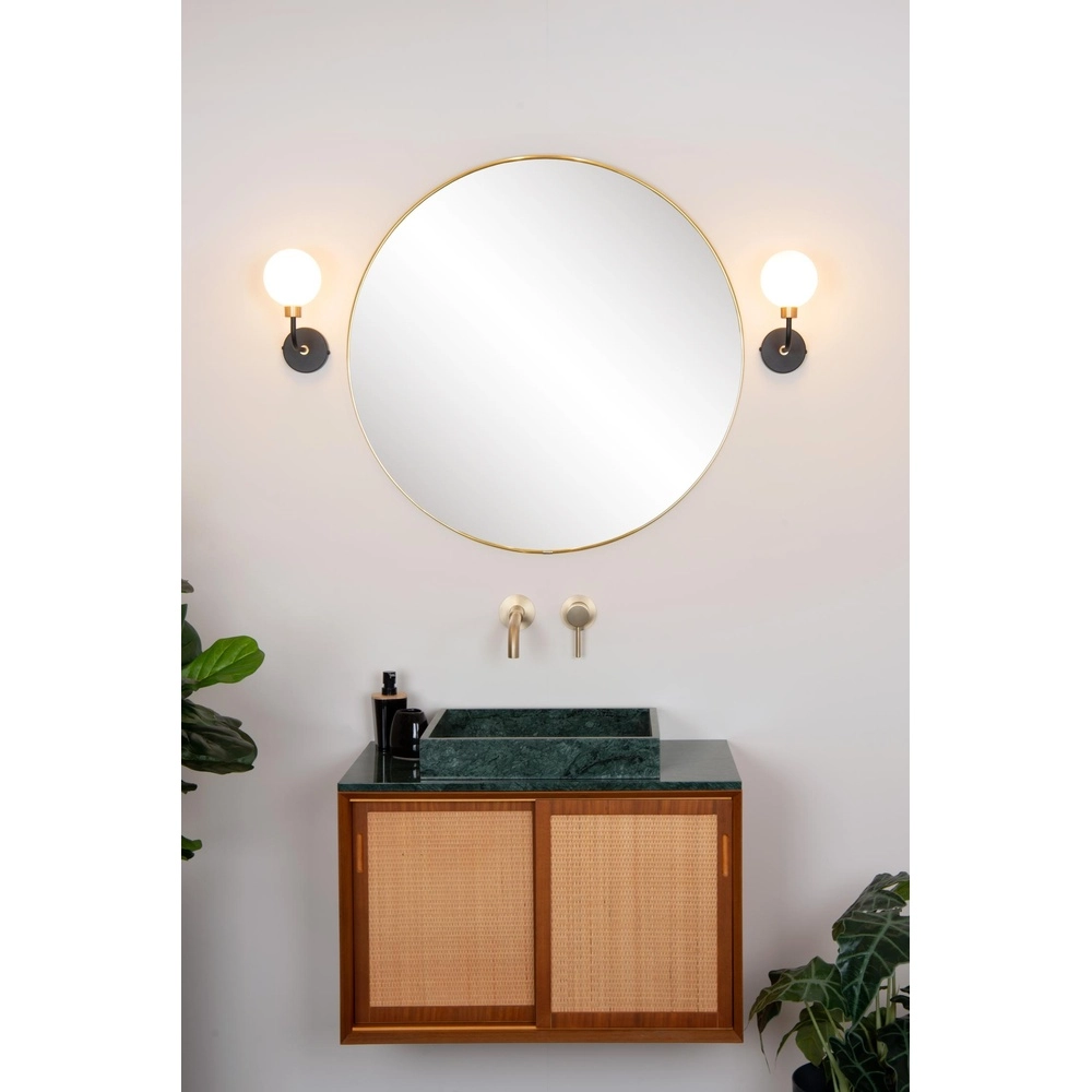 Wandlamp Berend zwart met wit Lucide 5411212302632