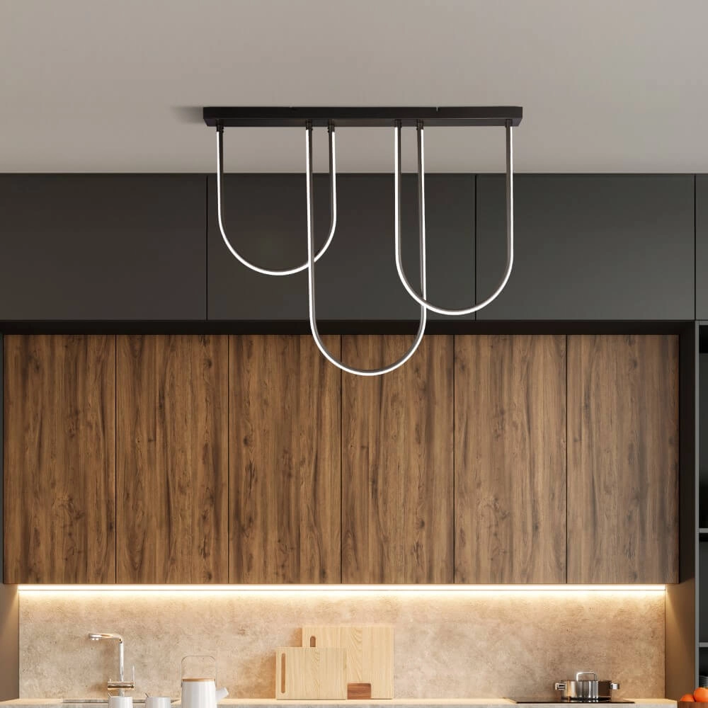 Plafondlamp Chime zwart Searchlight 5053423274515