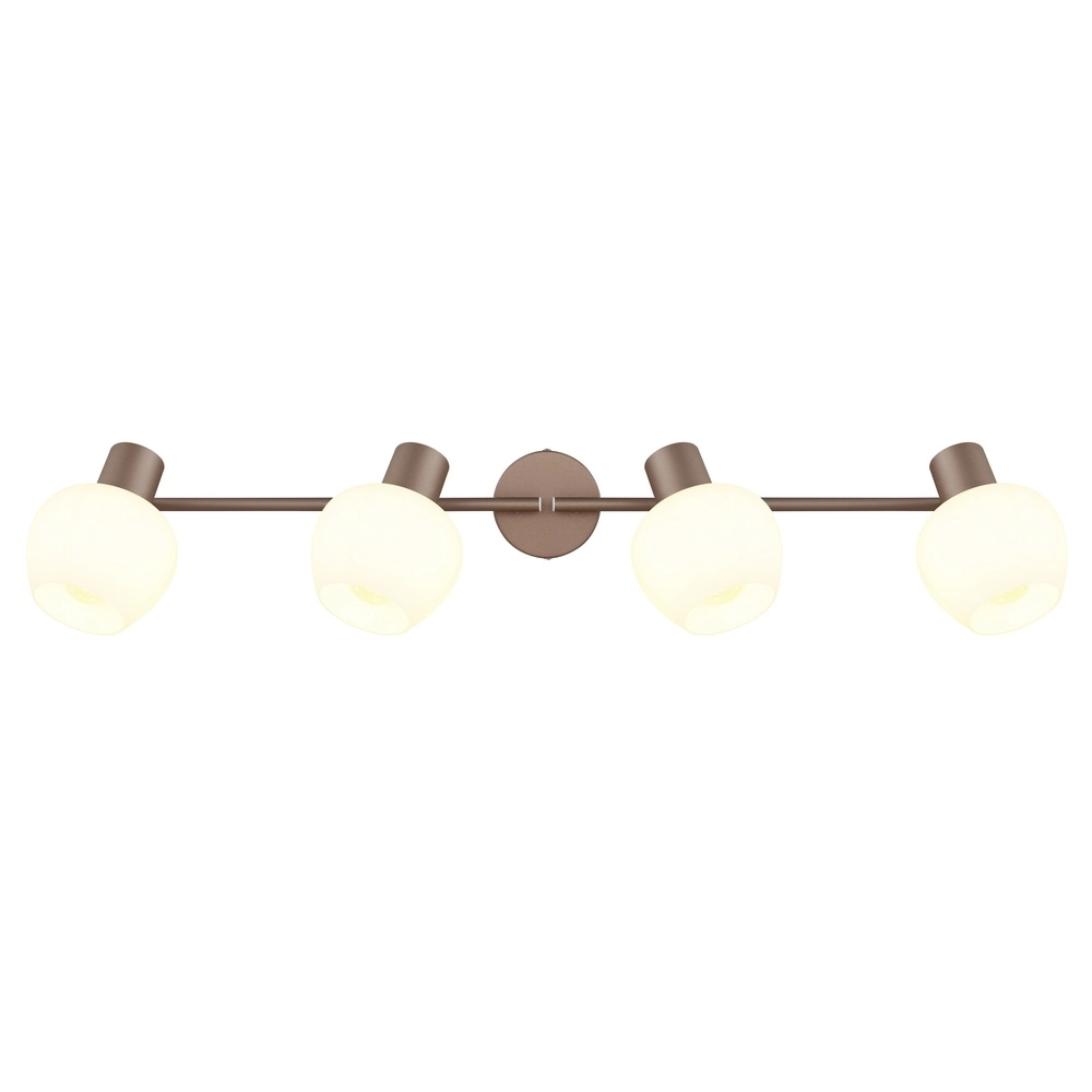 Plafondlamp Eileen 4-lichts koffie bruin Globo 9007371580576