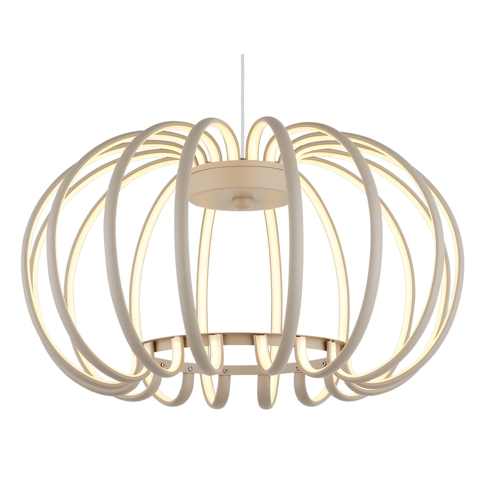 Hanglamp Ribbon zand bruin Globo 9007371578306