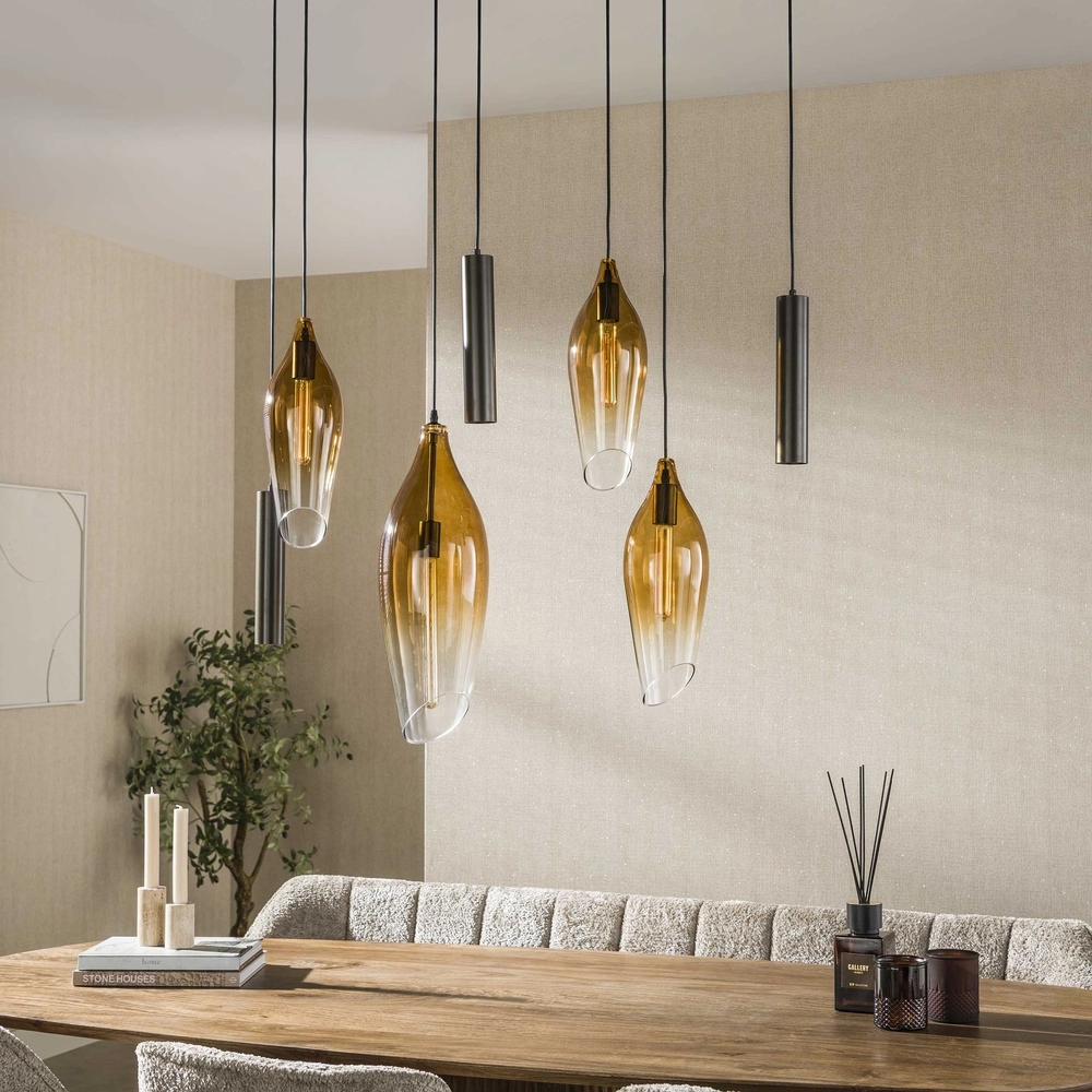 Stijlvolle hanglamp Cocoon met fading glas Lyora 8716803511941