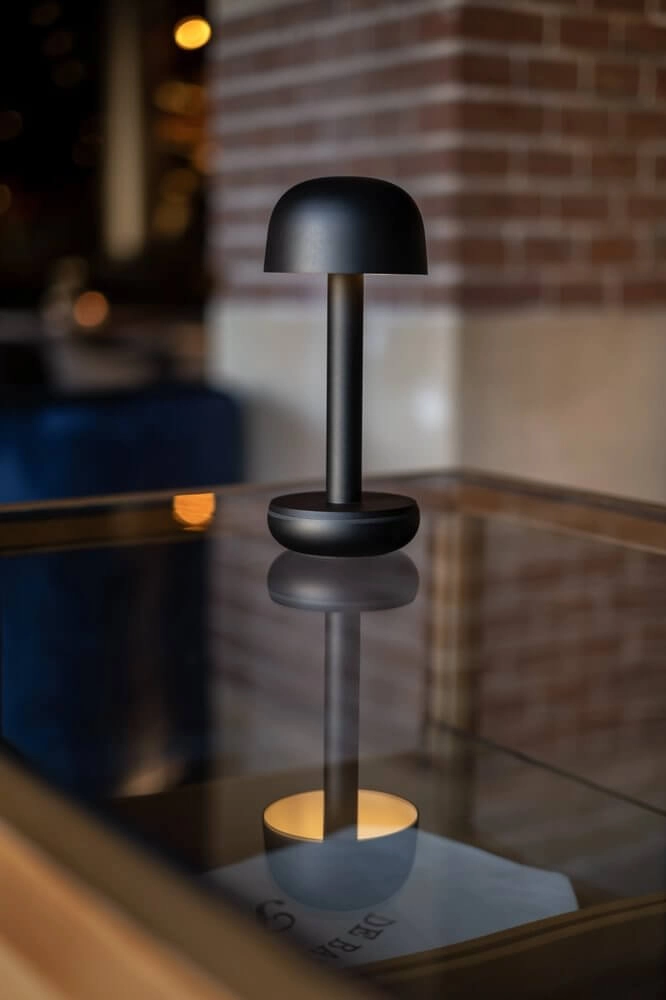 Oplaadbare tafellamp Two black Humble 7446023311359