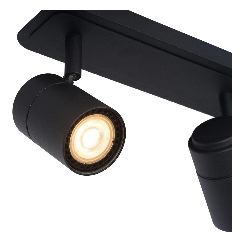 Plafondspot Lennert 3-lichts zwart Lucide 5411212262691