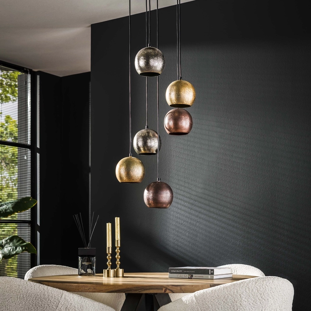 Industriële hanglamp Bol 6x E27 Lyora 8716803511279