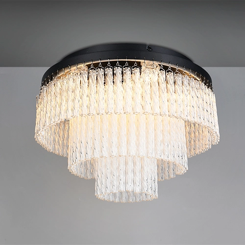 Design plafondlamp Vono zwart Trio 4017807682236