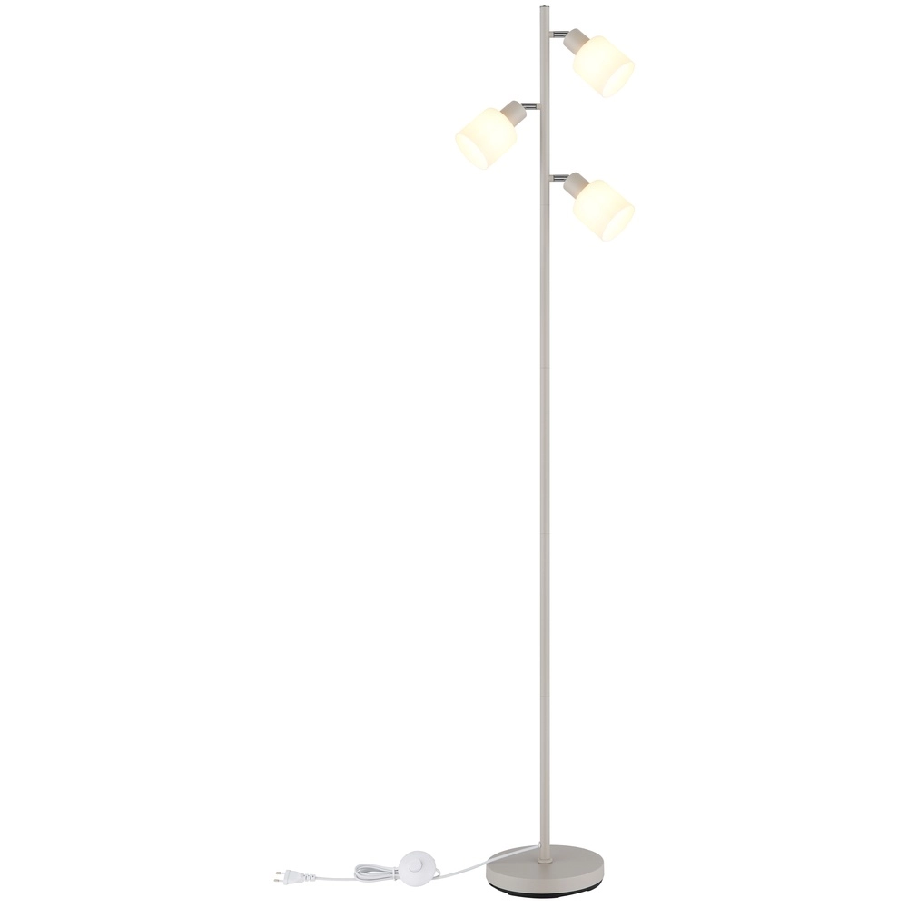 Vloerlamp Trent zand bruin Globo 9007371572977
