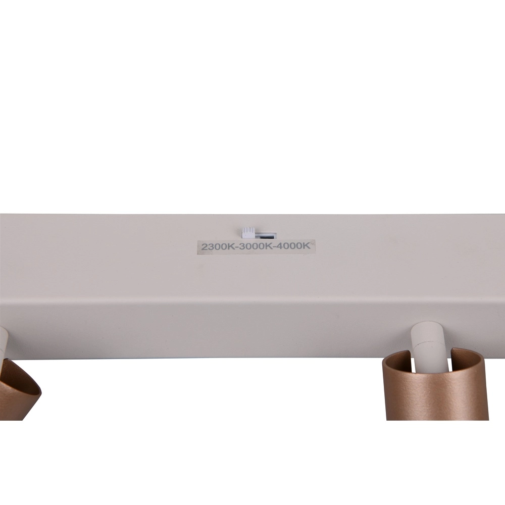 2-lichts opbouwspot Ambala mokka bruin Trio 4017807656084