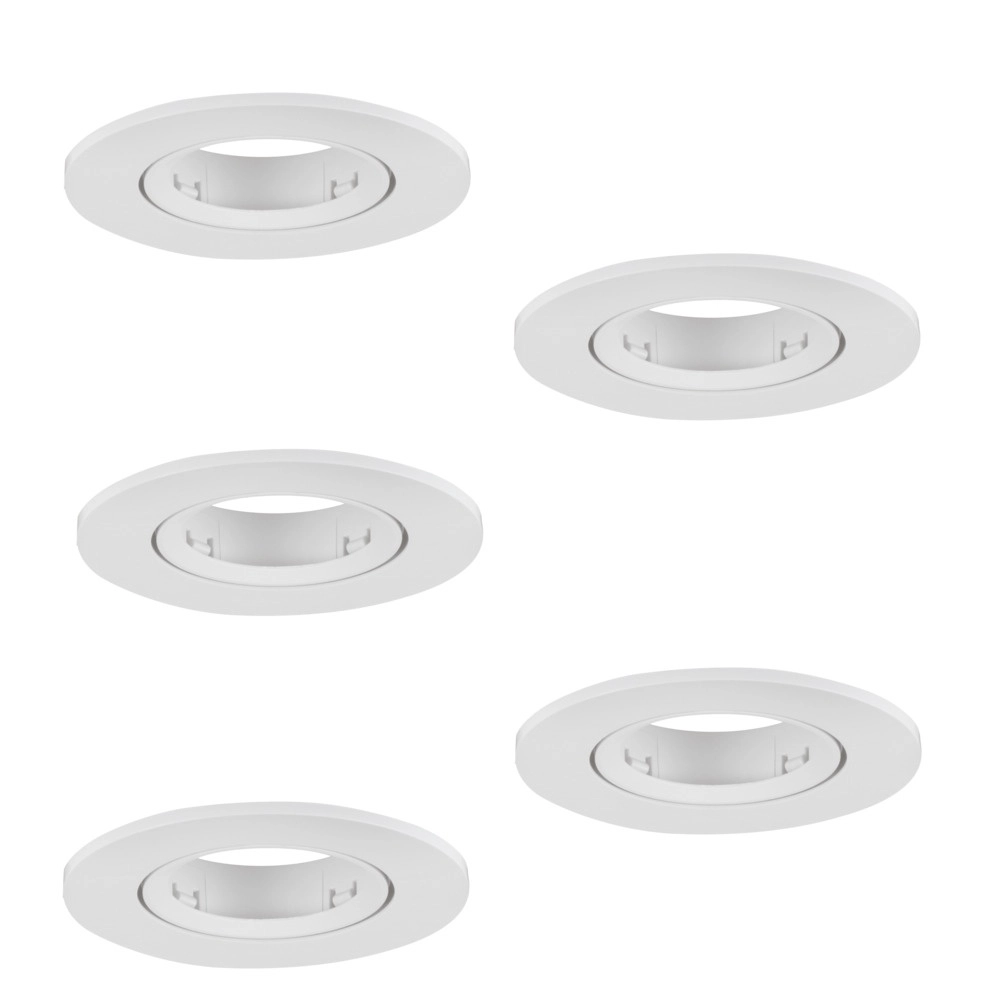 Set van 5 inbouwspots Barranco wit Ø 9cm Eglo 9008606359127