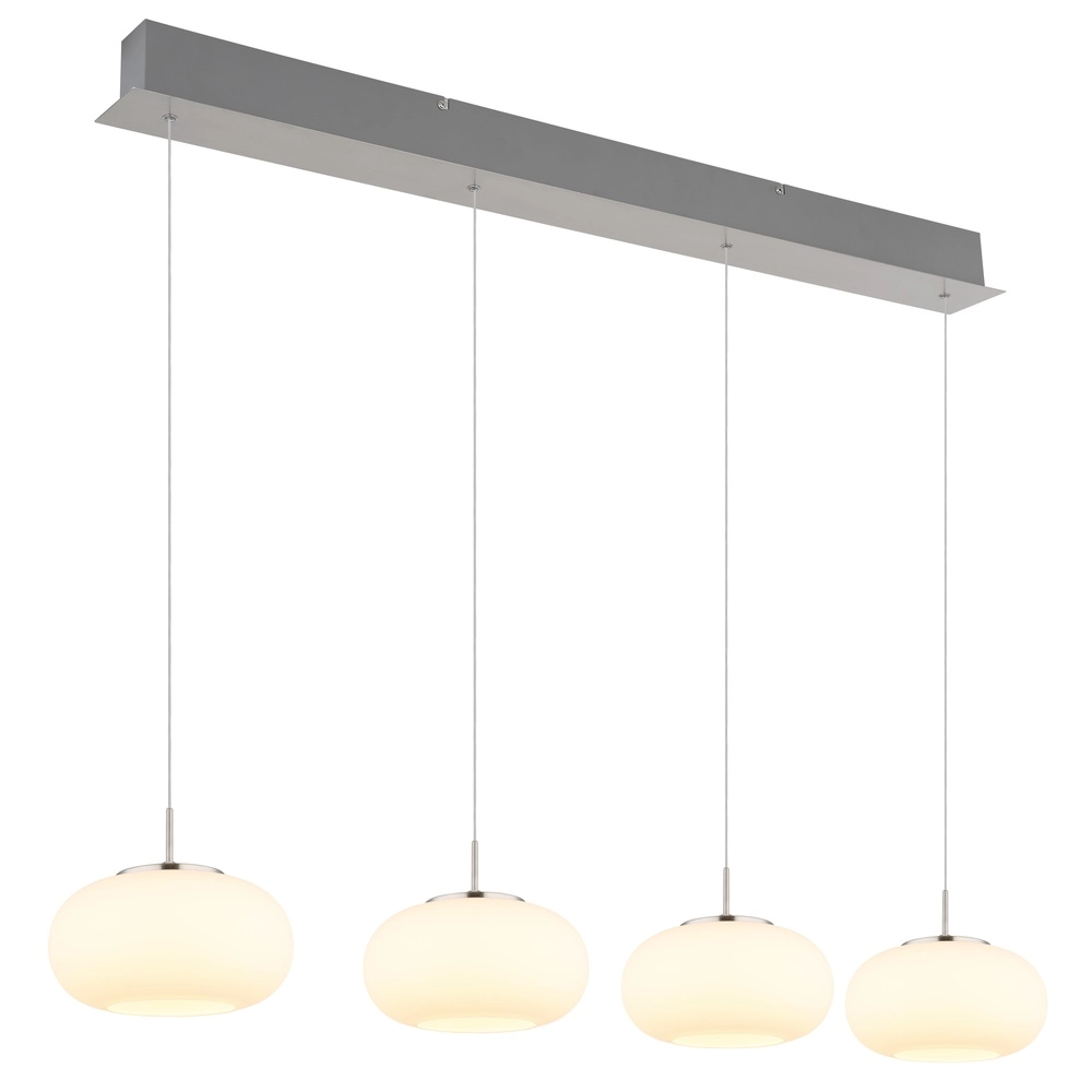 Design hanglamp Quintara 4-lichts nikkel