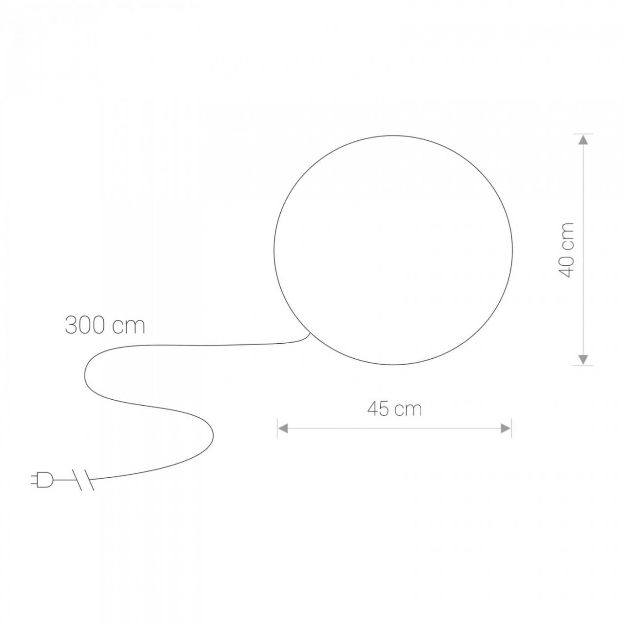 Witte bollamp Cumulus Ø 45cm Lyora 5903139697798