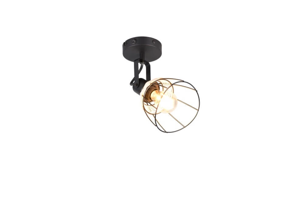 Zwarte wandlamp Jerome design Trio 4017807637694