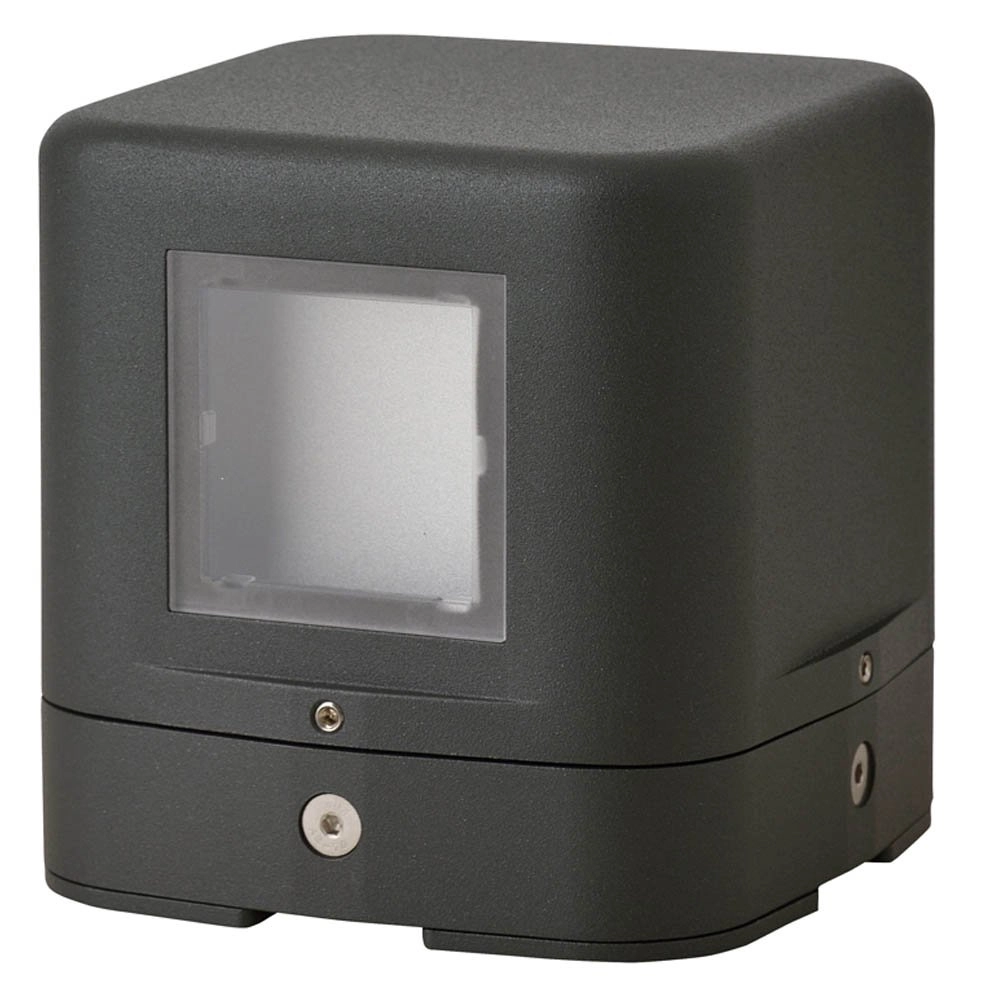 Design terraslamp Kubs 12cm 1-lichts antraciet Design terraslamp Kubs 12cm 1-lichts antraciet
